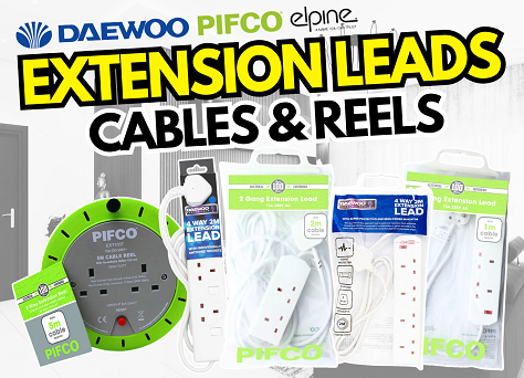 New Extension Leads Just Arrived - Click Here